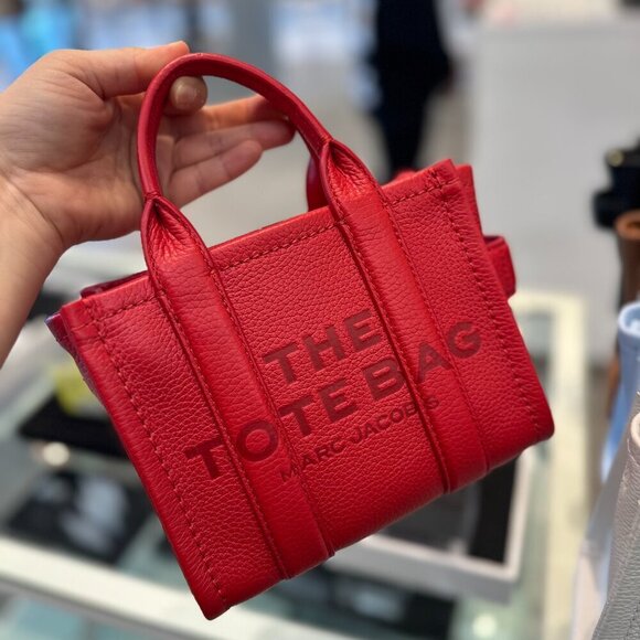 NWT! NEW! Marc Jacobs The Tote Leather Mini Crossbody -6 Colors - Picture 10 of 16